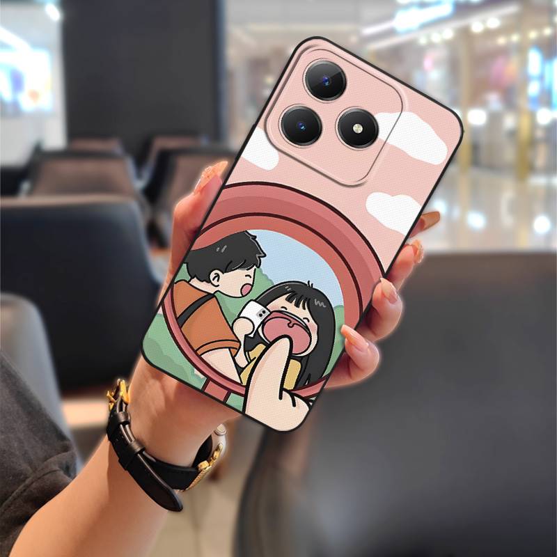 Waterproof Fashion Design Phone Case For Realme C63 4G/C61 4G Couple Shockproof TPU Soft case Dirt-resistant Cute