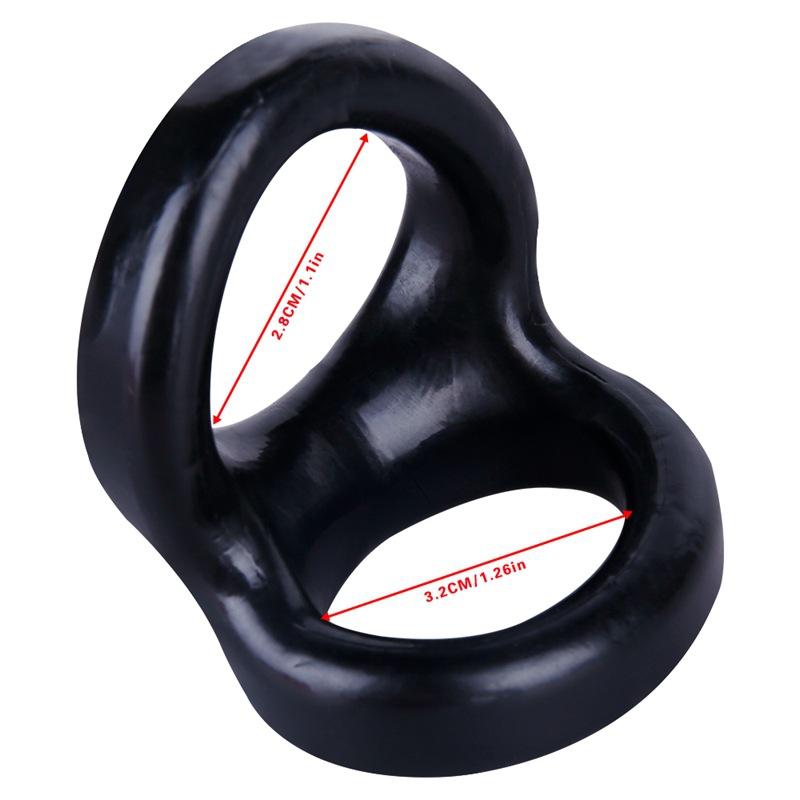 M8 Lock God Silicone Double Lock Fine Ring TPE Double Ring Beam Fine Ring Double Ring Egg Ring Penis Ring