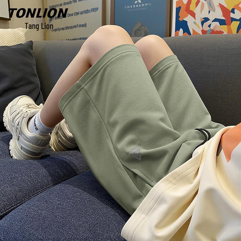 TonLion Men s 100% Cotton Casual Shorts 3XL