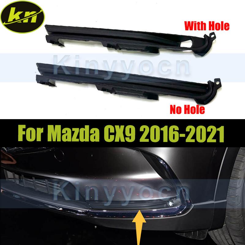 Front Bumper Fog Light Grille Fog Cover For Mazda CX9 CX-9 2016- Fog Lamp Cover Bezel Replacement