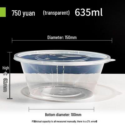 Disposable Plastic Takeout Food Containers