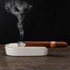 2025 New Cigar Ashtray Fashion Portable Cigar Smoking Accessories Single Slot Ceramic Cigar Ashtray Gift for Boyfriend Husband