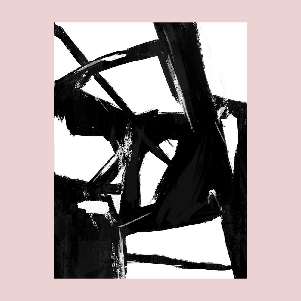 Black Abstract Wall Posters Pictures Vintage Scandinavian Decor Canvas Interior Paintings Living Room Home Decoration