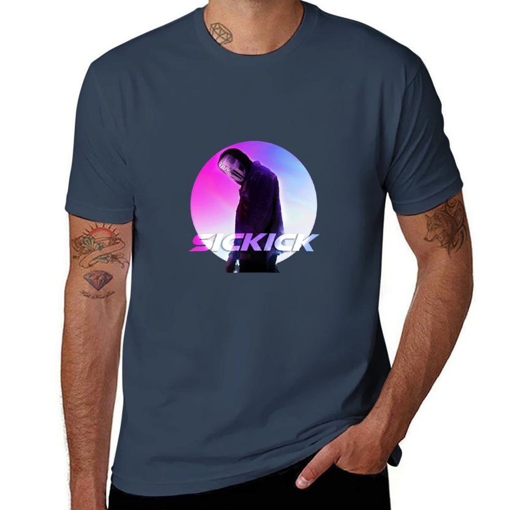 Sickick Music SckKck T-Shirt Bequemes Arbeits-T-Shirt