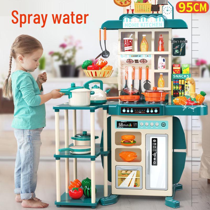 

Kindergarten Role-Play Kitchen Set for Dollhouse and Pretend Play Standard