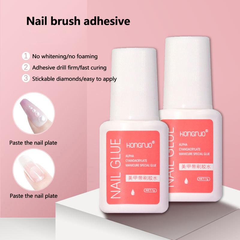 7G Super Strong Nail Glue For False Nail Tips, Acrylic Nails,Press On Nails,Fake Nails Art Decoration Lasting Adhesion