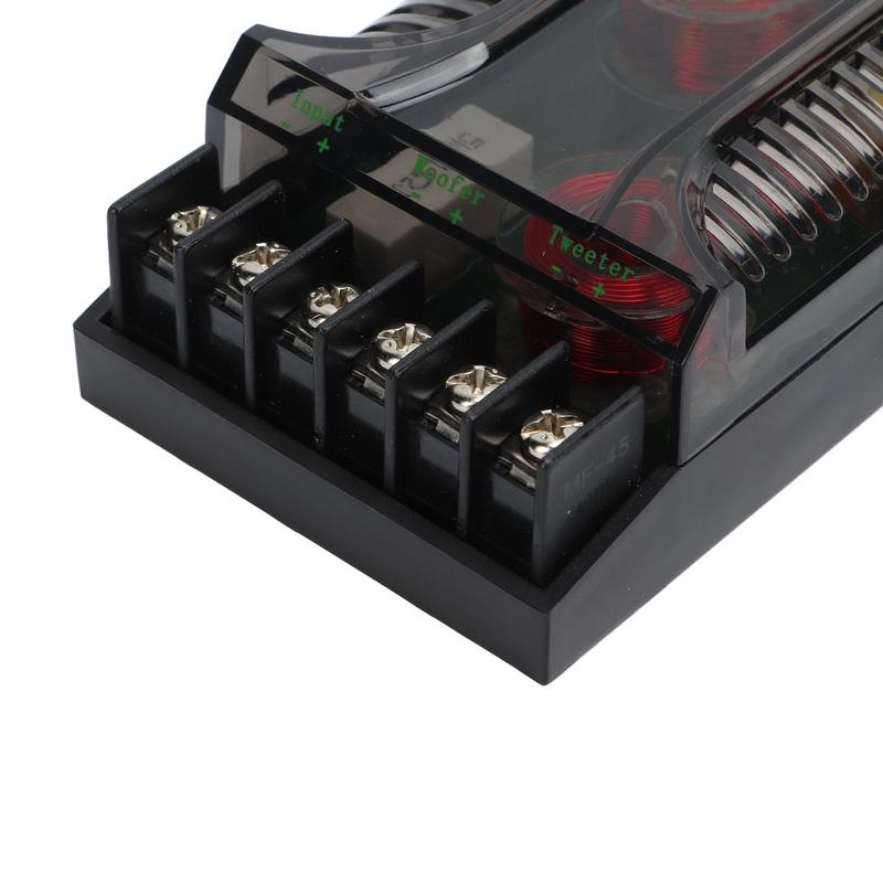 2Pcs 2 Way Car Audio Crossover Overcurrent Protection Universal Heat Dissipation Speaker Frequency Divider