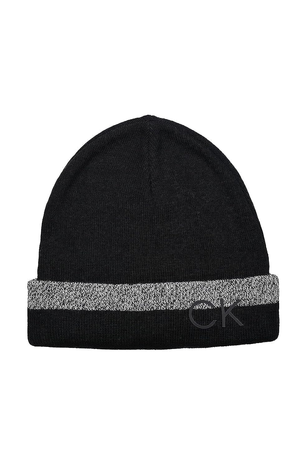 

Calvin Klein Stripped Printed Logo Cuff Hat CK200006 One Size Men s Black/Grey (001) [Used]