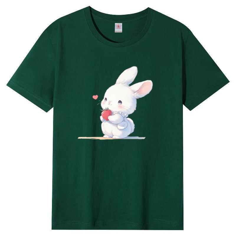 Cotton Short-sleeved T-shirt Female Loose Korean Version of The Harajuku Wind New Letter Printing Students Cotton Body Shirt Female