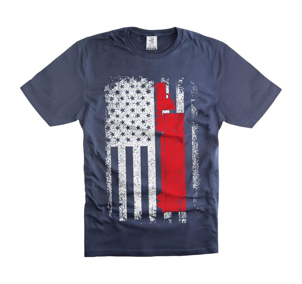 

Men s US American Flag shirs truck driver gifts american trucker shirt Unisex T-Shirt XL