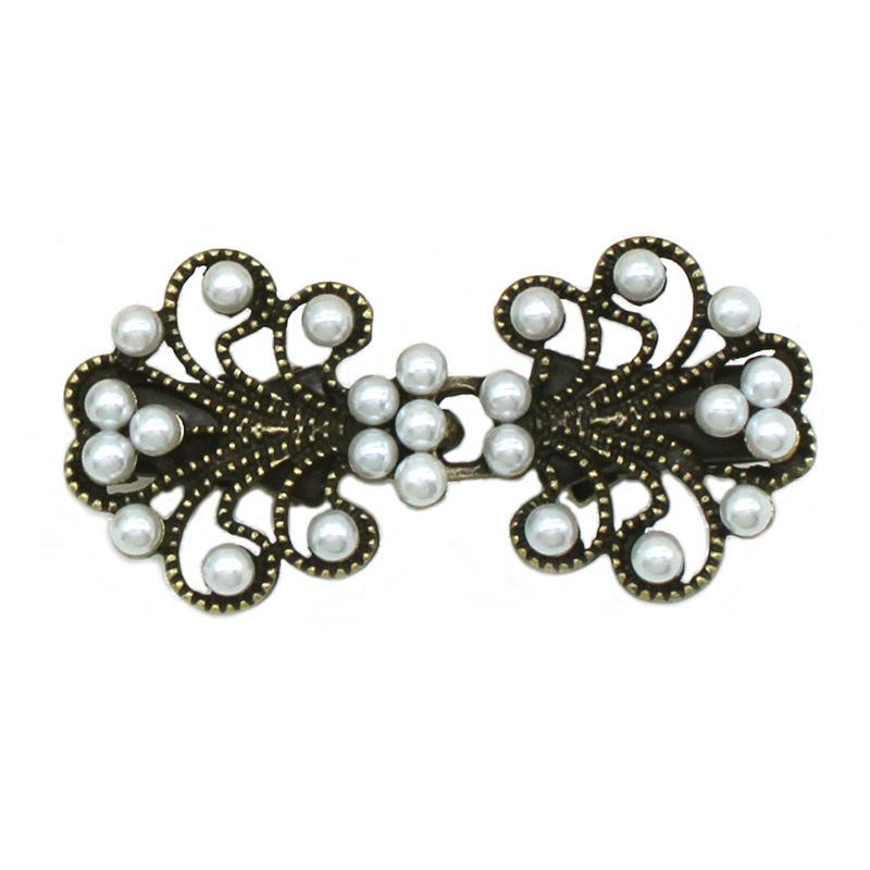 1PC Rhinestone Brooch for Cheongsam Fashion Rhinestone Collar Pin Elegant Modesty Clip Qipao Dress Clasp