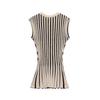 2025 Spring/Summer Women's Slim Fit Striped Sleeveless Knit Top