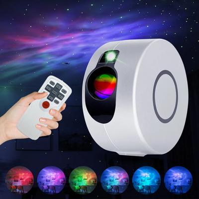 New Laser Starry Sky Projector Star Night Light Projection 7 Colors Ocean Wave Lights Degree Rotation Night Lamp for Gifts