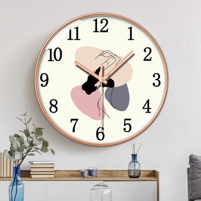 10 Inch 25 Centimeter Minimalist Home Silent Fashion Clock Creative Bedroom Decoration Personalized Light Luxury Wall Clock