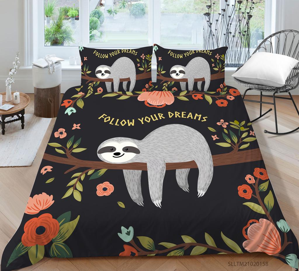 Set da letto 3D con stampa di animali, Piumino e federe per camera da letto 2 pezzi/3 pezzi AU240 * 270 Oversize Decorazione per la casa