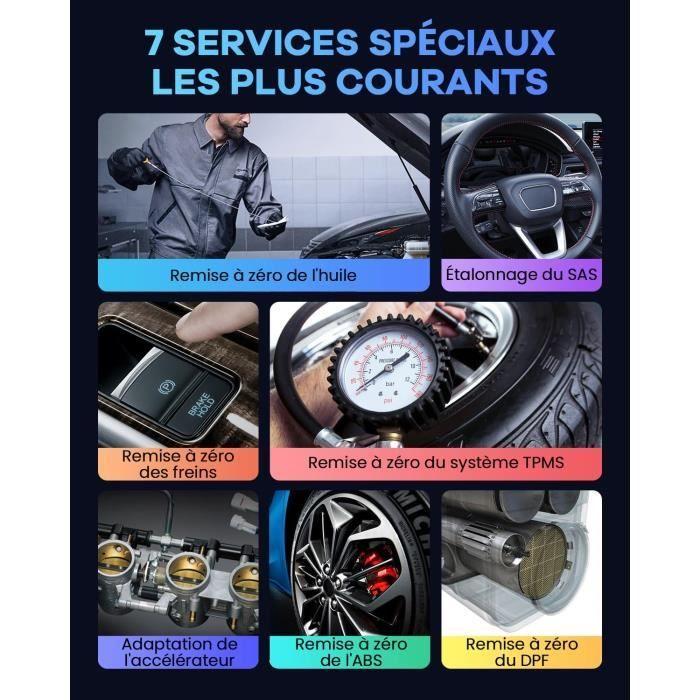 Lecteur De Code De Voiture - MUCAR - CS6 - 6 Diagnostics - 7 Services De Maintenance - OBDII