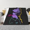 Madonna 80s Retro Style Blanket Soft Warm Flannel Throw Blanket Cover for Bed Living Room Picnic Travel Home Sofa