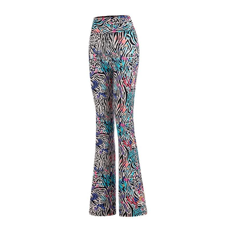 Leopard Print High-Waist Yoga Pants: Slimming, Hip-Lift, Straight-Leg Fitness Wear