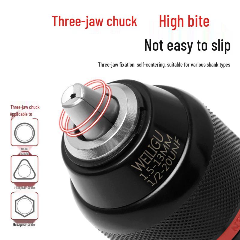 1/4-Inch Hex Shank Drill Chuck Adapter for Electric & Air Wrenches, 6.35mm Lithium Battery Converter