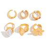 Adjustable Flower Rings Set With Imitation Pearls Accent for Women Elegant Charm And Statement Jewelry Statement Pieces