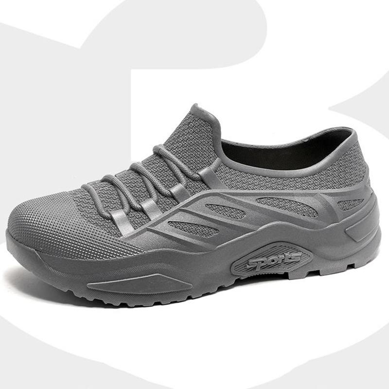 Men's Rain Boots Flat Waterproof Wear-resistant Kitchen Car Wash Work Shoes Outdoor Male Sneakers Men's Light Fishing Shoes