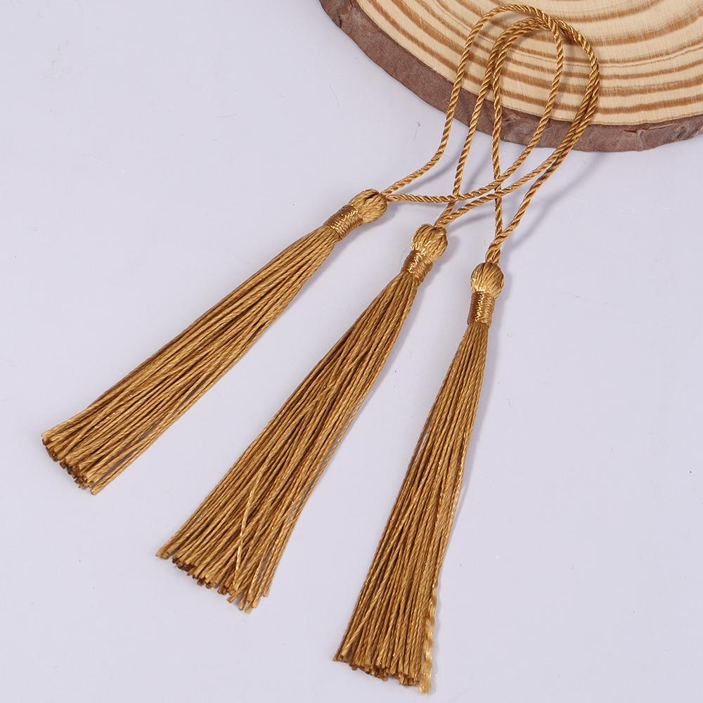 30-100pcs/lot Colorful Polyester Silk Tassel Fringe Cotton Tassels Trim For Sewing Curtains Accessories DIY Bookmark Decoration