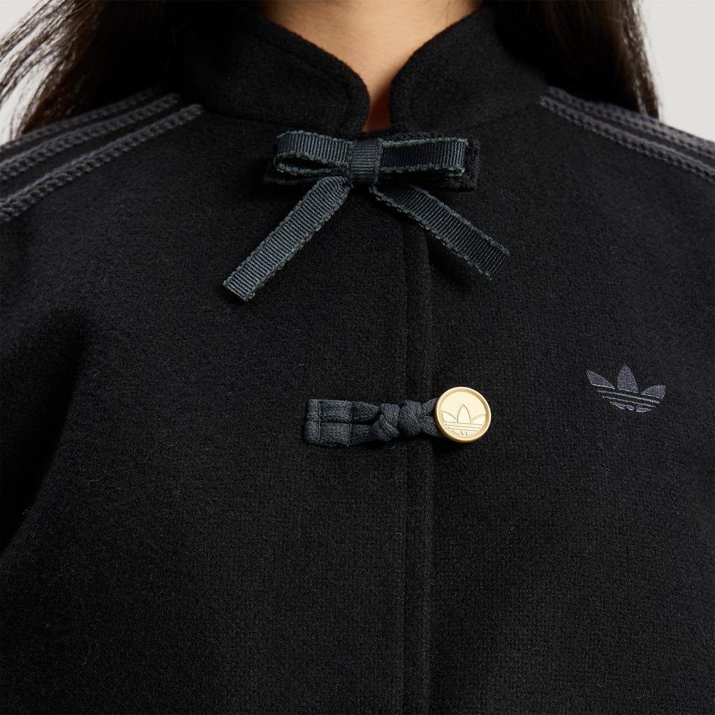 Adidas Originals New Year FW25 CNY Sports Waist-Defining Slim Fit Comfortable Skin-Friendly Striped Jacket Women Jackets KR5068