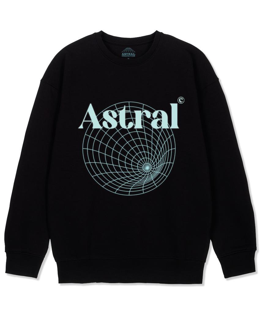 ASTRAL PROJECTION Astral Tunnel Loose Fit Sweatshirt_Black