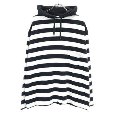 LABRAT Border Pattern Long Sleeve Sweatshirts M Black X White Men's Used