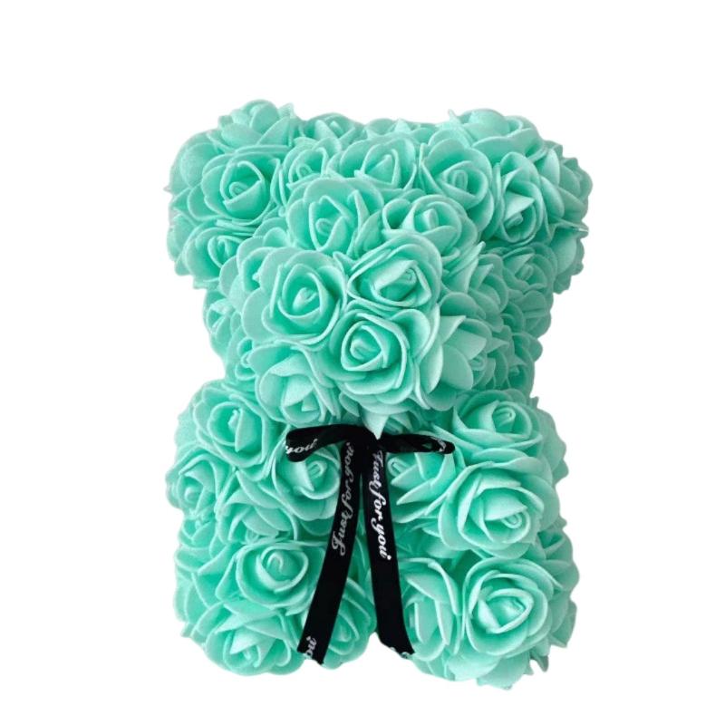 1pc Valentine's Day Gift Creative Rose Bear Gift PE Flower Romantic Foam Bear Hug Bear