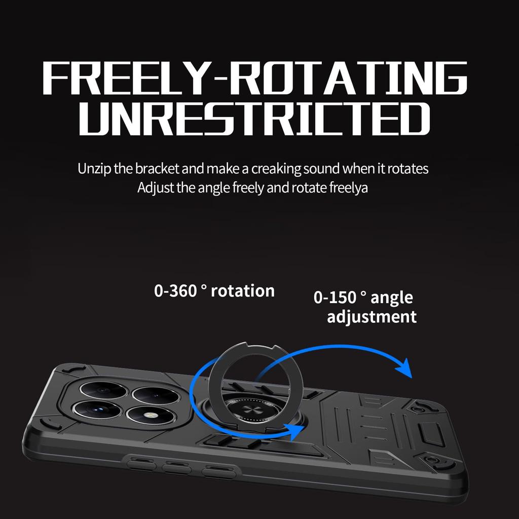 For Redmi Note 14 Pro Plus  Armor Shockproof Phone Case For Redmi Note14 Pro+ Soft TPU Frame Hard Plastic Protective Back Cover