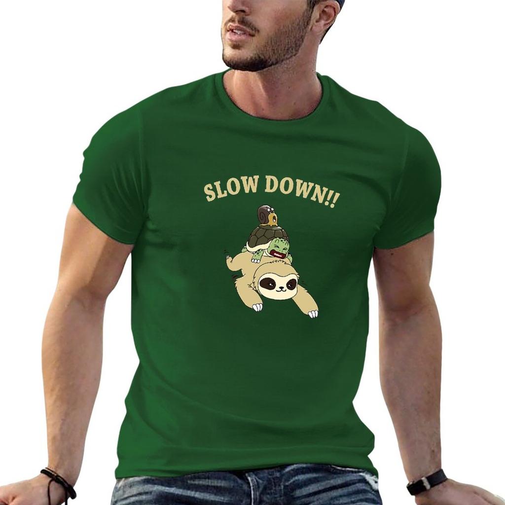 Slow Down TShirt tshirts man heavyweight t shirts oversized t shirts designer t shirt men