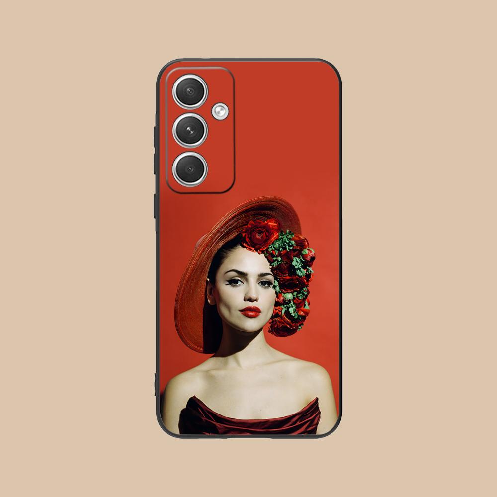 Fashion Eiza Gonzalez Matte Mobile Phone Case for Samsung Galaxy S26 S25 S24 S23 S22 S21 S20 Note20 Plus FE Ultra Colorful Cover