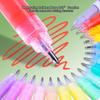 GuangNa 12 Colors/box Direct Liquid Hardhead High-gloss Acrylic Marker, for Student Notebook Writing, DIY Painting Graffiti
