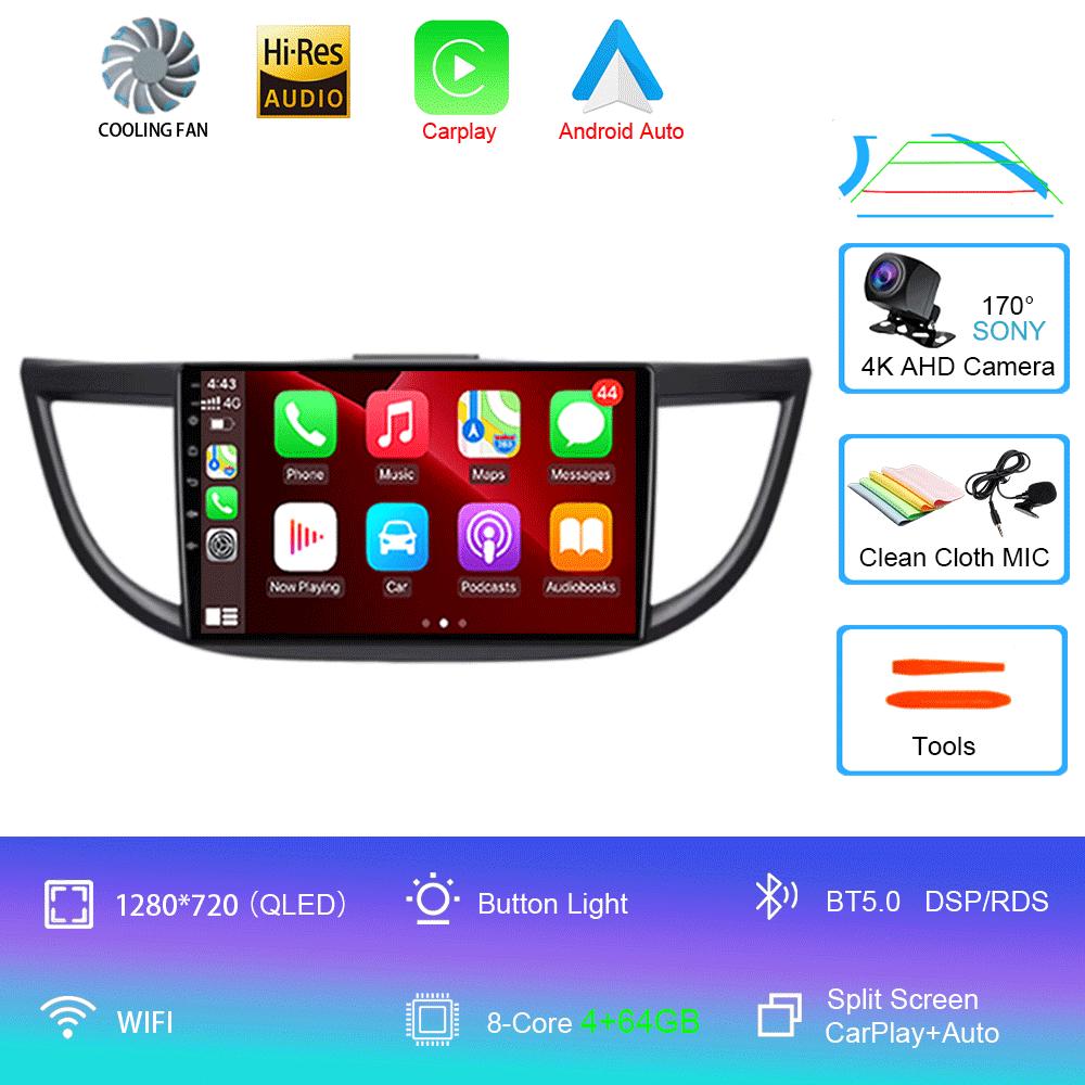 Android 14 Radio For Honda CRV CR-V 2011 2012 2013 2014 2015 2016 Carplay Mobil Multimedia Video Player Navigasi GPS 2din Screen
