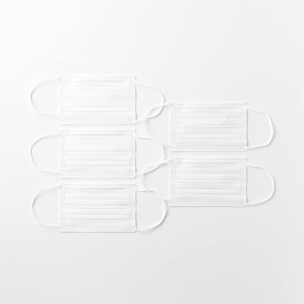 MUJI Nonwoven 145 x 44513996 Masks, Medium, 5-Pack, Approx. 95mm,