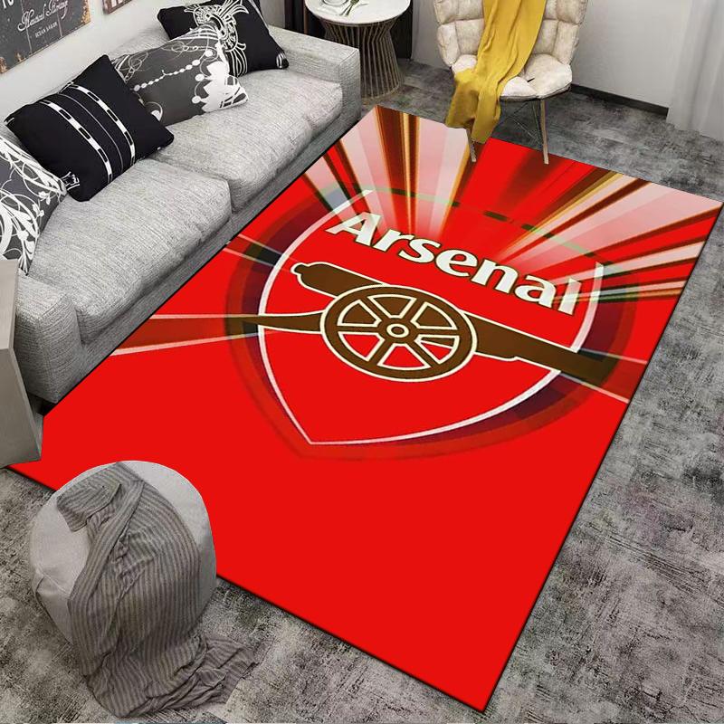 Red Arsenal Theme carpet Non-slip rug suitable for living room and bedroom sofas