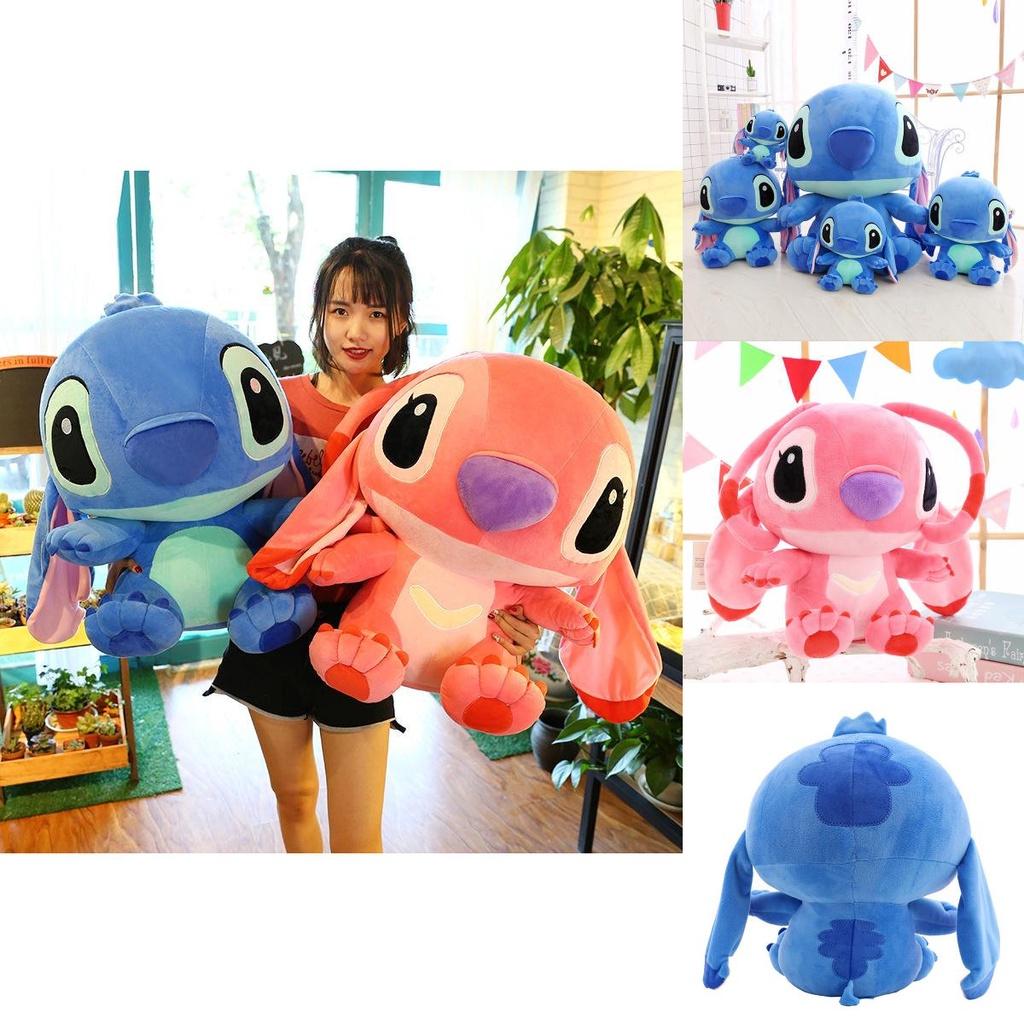 Large Cuddly Soft Disney Lilo Stitch Stitch Angel Plush Toy