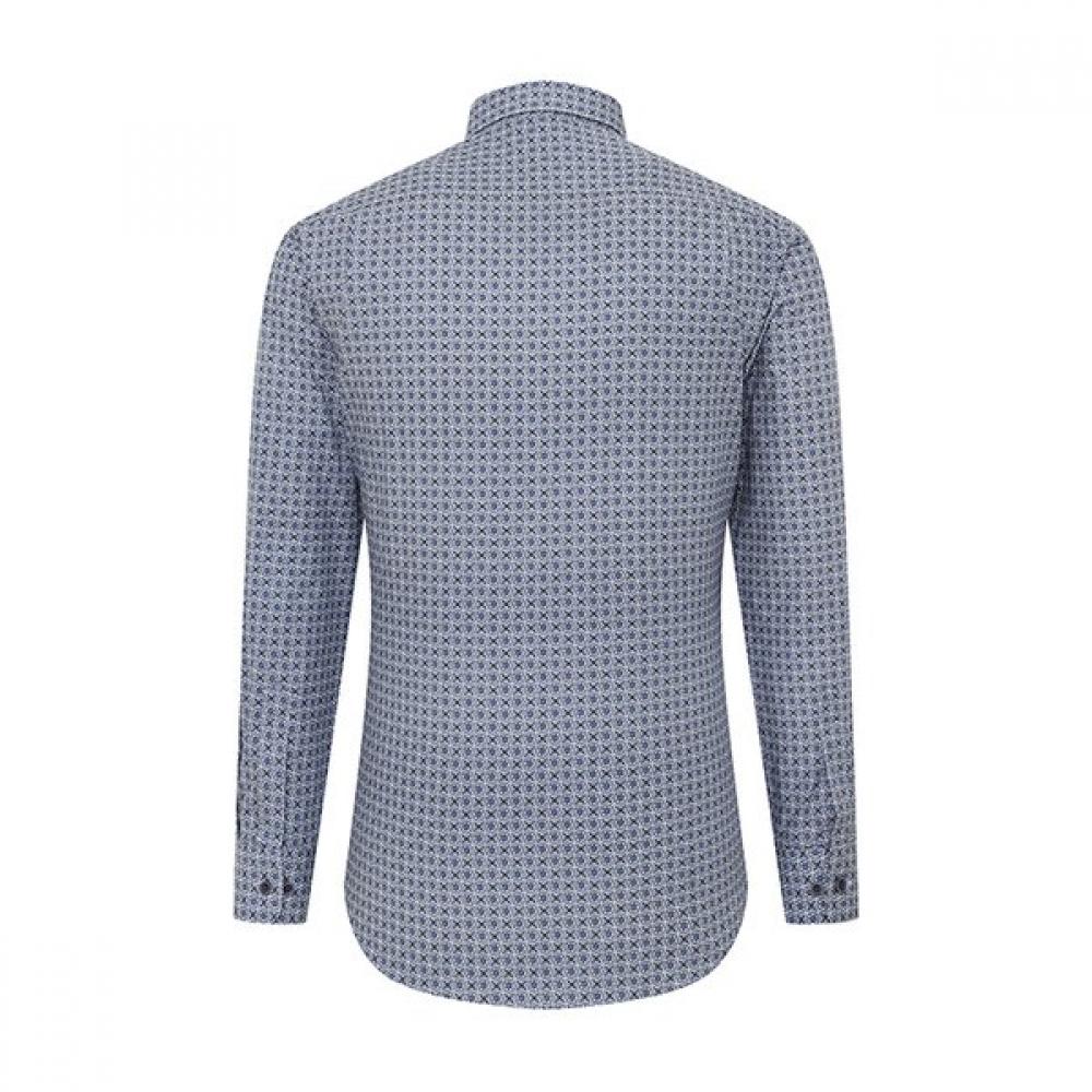 Renoma Classic Shirt Oriental Print Rnssg1040 Bu