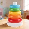 Rainbow Spinning Stacking Rings Toy For Baby Brain Development And Visual Skills