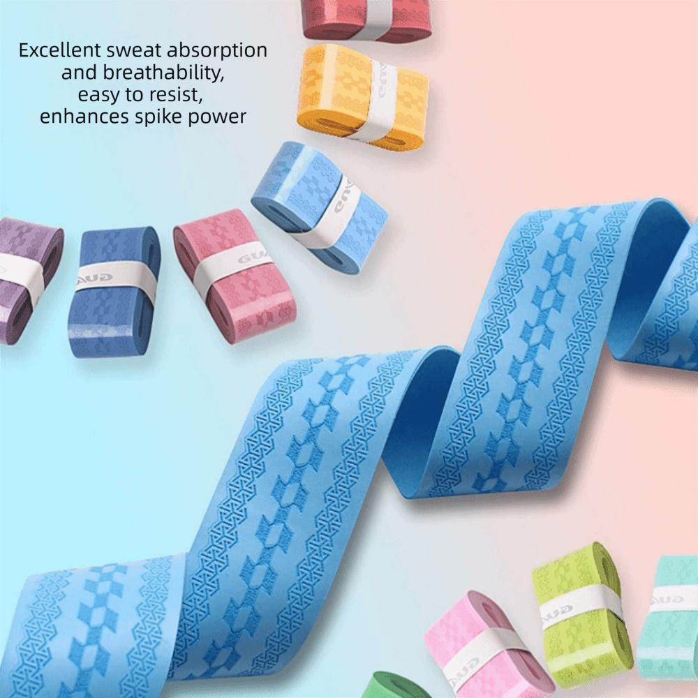Embossing Badminton Racket Handle Grip Multicolor Badminton Handle Wrapping Tape Sport Supplies