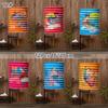 10/12Pcs Chinese Style Traditional Mid-Autumn Festival Hanging Paper Lantern Organ Design Spring Festival Decor New Year Lantern