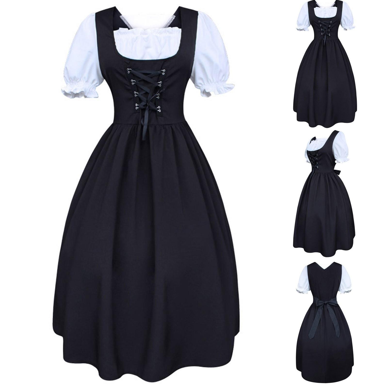 

Женский костюм Октоберфест, платье для баварской пивной девушки XL чёрный