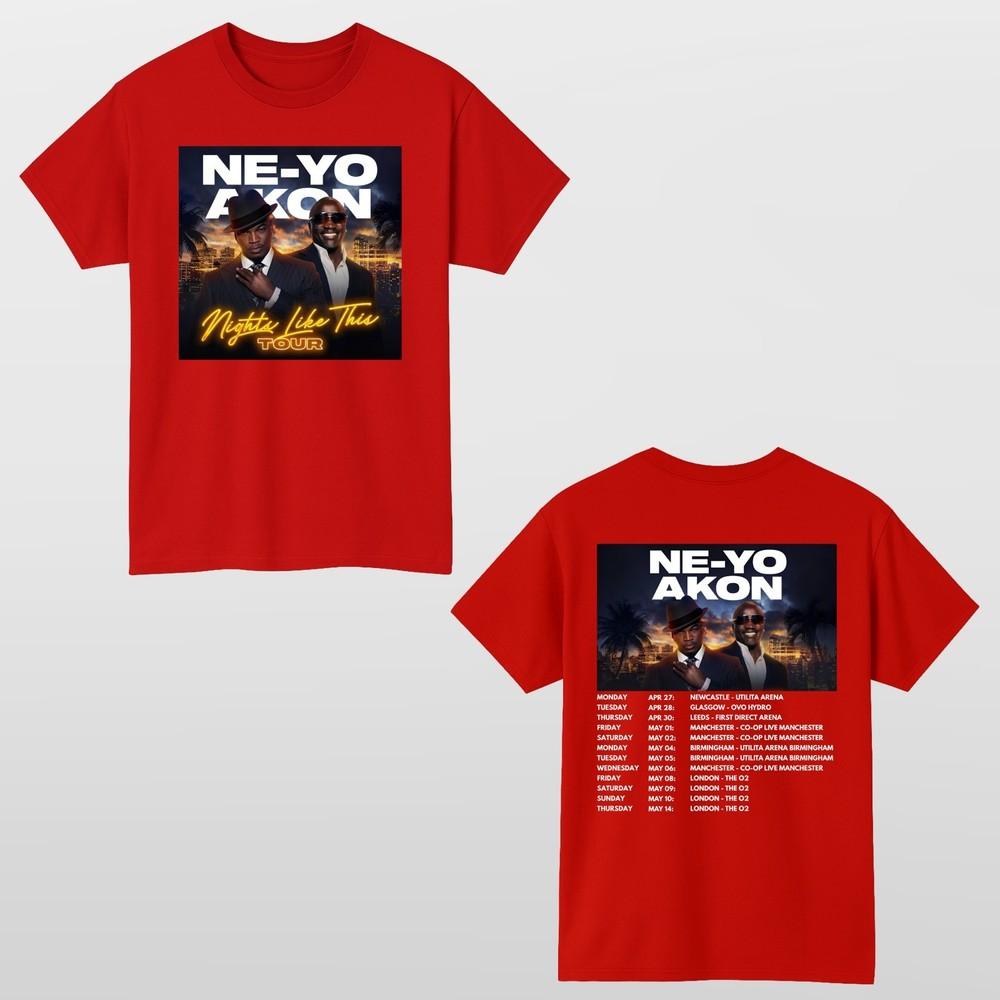 NeYo Akon Adults TShirt Nights Like This Music Inspired Top New S