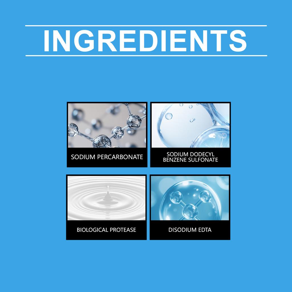 Hyper Concentrated, Bio Enzyme Cleansing Powder,Stain & Odor Removal Enzyme Booster Quick Stain Removal Bubble Powder