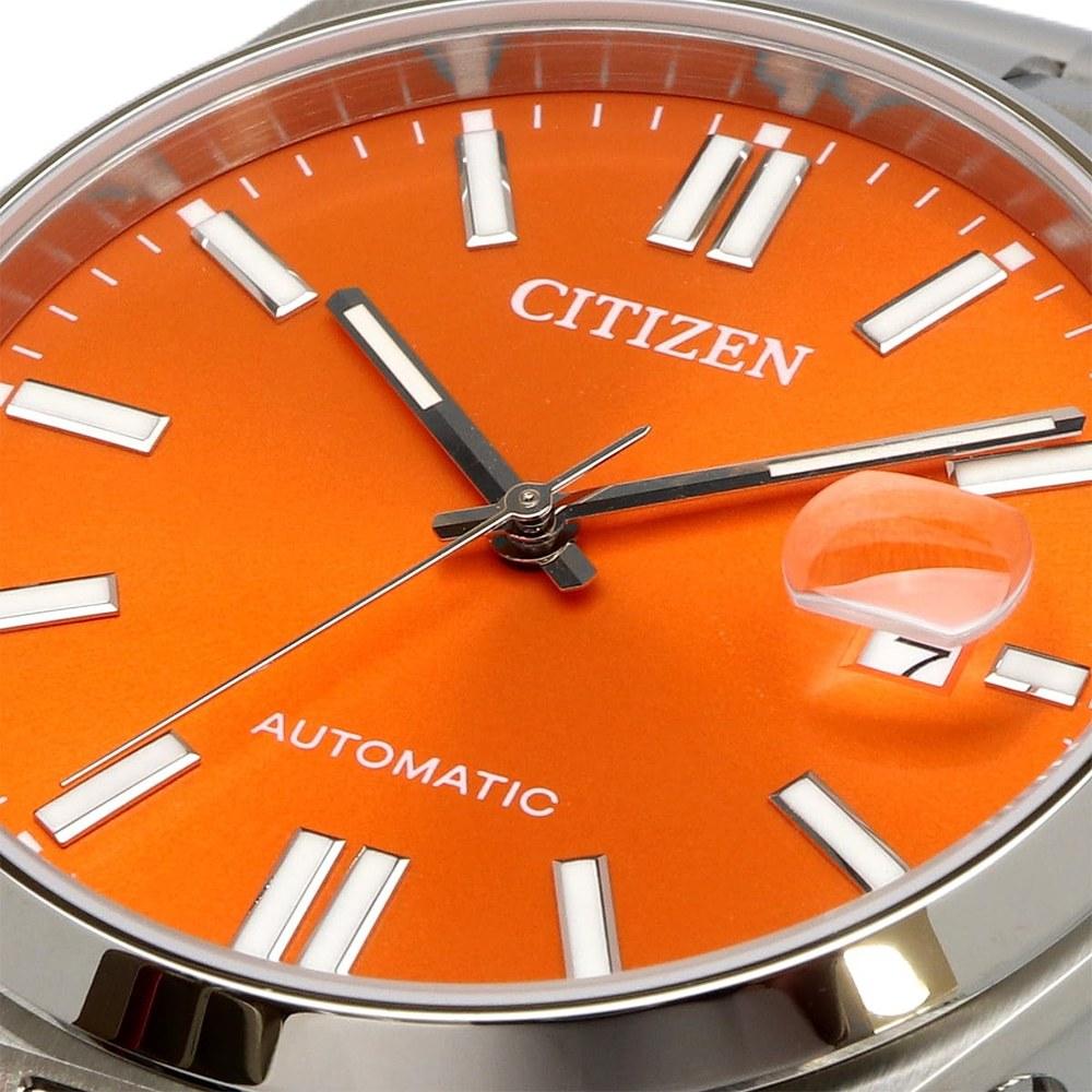 Citizen Tsuyosa Collection Automatic Men's Wristwatch NJ0151-88Z Sapphire Glass Orange Silver