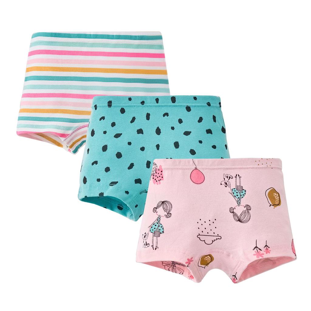 Girls' 100% Cotton Boxer Briefs - Toddler and Baby Underwear