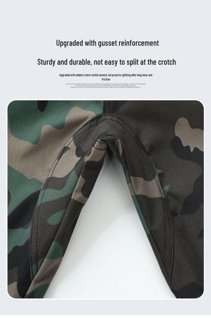 Unisex Camouflage Work Suit: Durable, Elastic, Breathable Tactical Clothing for Spring/Autumn.