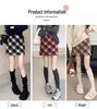 Plaid Woolen High-Waist A-Line Hip-Hugging Skirt - New Women's Collection for Early Autumn/Winter 2026
