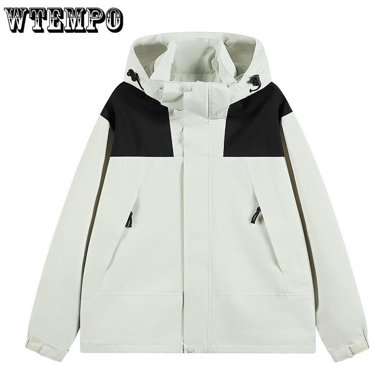 Couple's Windbreaker Jackets Men's and Women's Spring and Autumn Korean-style Casual Hooded Jackets Outdoor Mountaineering Jackets